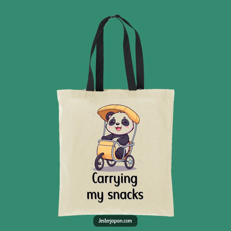 Funny Panda Rickshaw Tote Bag: Glee Character Carryall, Stylish and Funny Gift