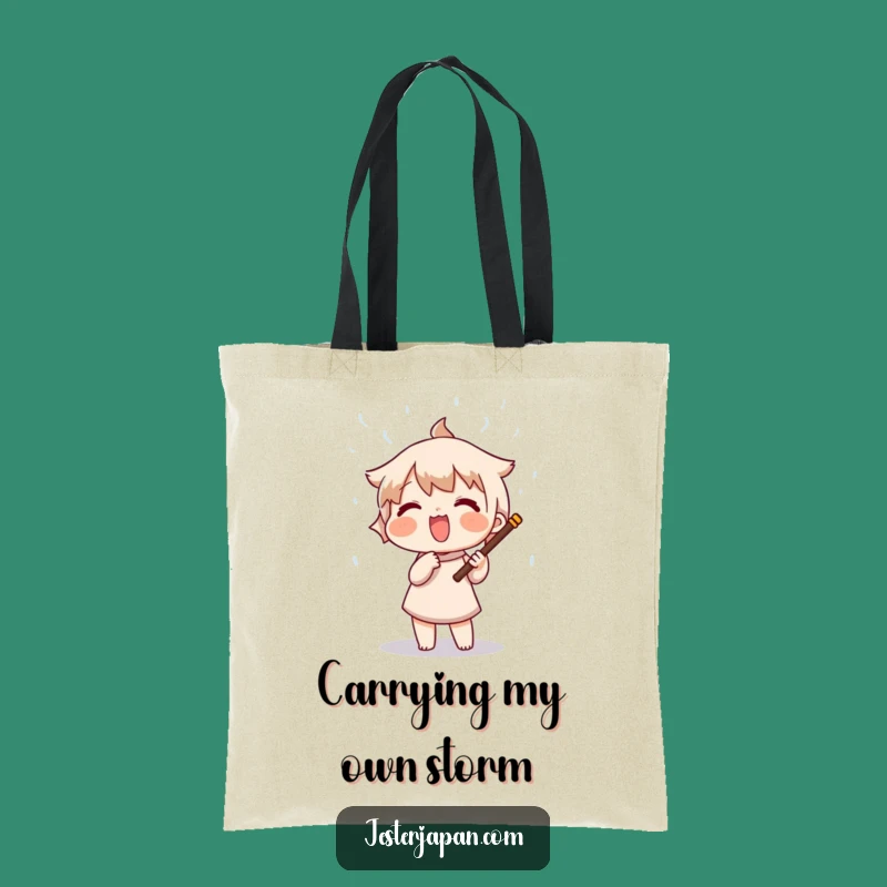 Funny Rain Stick Tote Bag - Whimsical Carry-All for Joyful Adventures