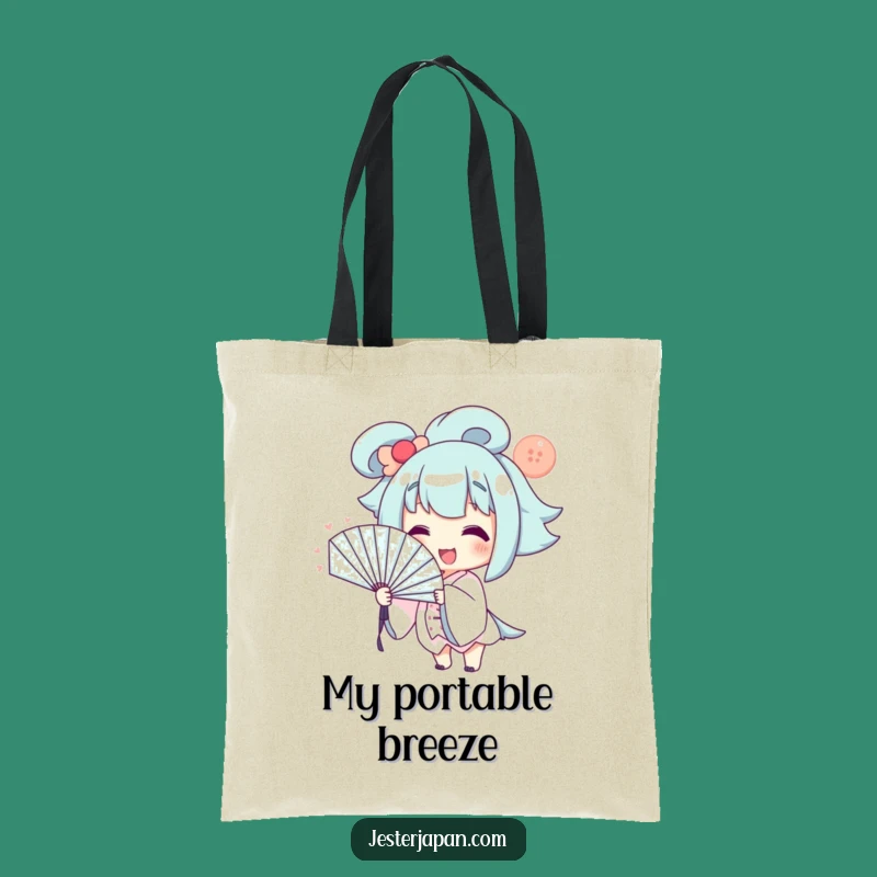 Funny Dramatic Fan Tote Bag: Smiling Character, Humorous Everyday Carry